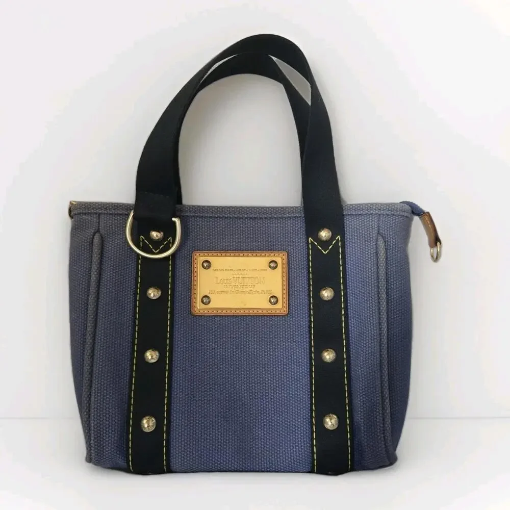 Louis Vuitton Antigua Cabas PM Handbag Blue - Picture 2 of 9